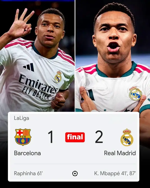 ¡¡¡EL REAL MADRID DESTROZA AL BARCELONA!!! 🇪🇸🔥 ¡¡¡EL REAL MADRID DESTROZA AL BARCELONA!!! 🇪🇸🔥 LO DE SIEMPRE. EL REY DE EUROPA, EL MEJOR EQUIPO DEL MUNDO HA DERRROTADO EN SU VISITA AL BARCELONA SÍ SEÑORES, MBAPPÉ ASEGURA SU BALÓN DE ORO!!! #HalaMadrid  #realmadrid  #futbol⚽️ 