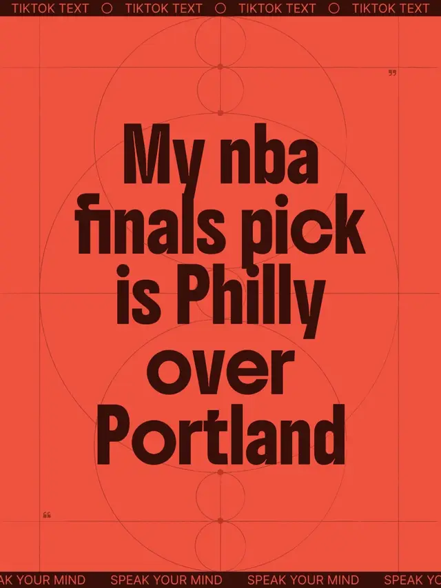 My nba finals pick is Philly over Portland #nbafinals #76ers #trailblazers #NBA 