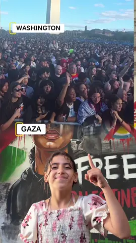 Layan from Gaza… her message echoes for freedom in Washington 🇵🇸