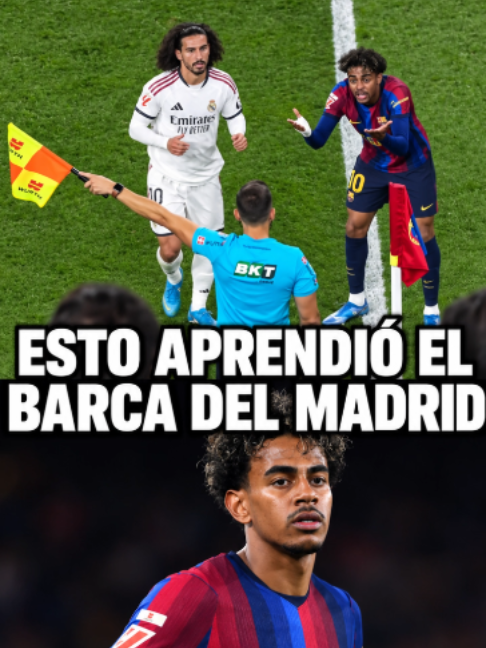 Esto APRENDIÓ el BARCA del REAL MADRID #barca #realmadrid #elclasico #lamineyamal #cucurella