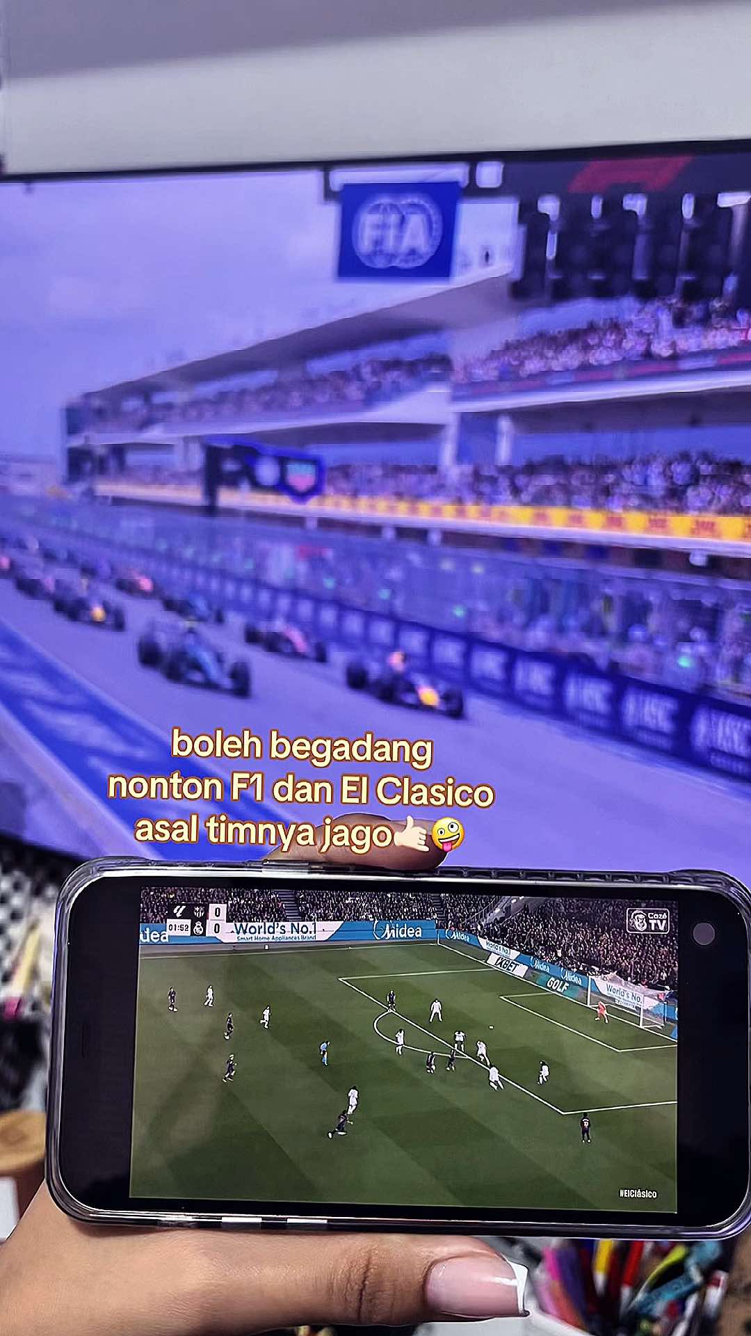 selamat buat yang full senyum🙏🏻😌 #f1 #ElClasico #austingp #barcelona #realmadrid 