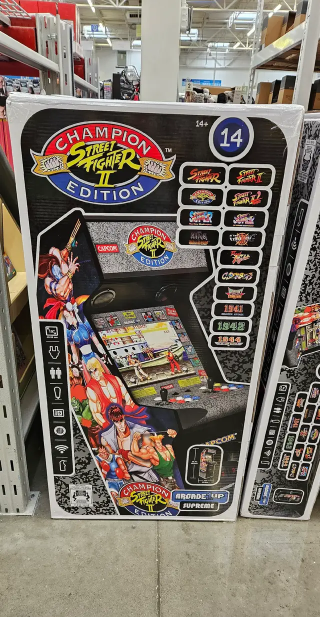 Checking out some retro arcade games! I've actually never played Street Fighter, but Pac-Man definitely brings back some old memories. Who else remembers countless hours with Pac-Man? 🎮👾 #retrogaming #arcade #pacman #streetfighter #gamingmemories