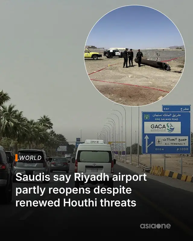 King Khalid International Airport in Riyadh had halted operations on October 10 following an attack claimed by the Houthis that killed 13 people. #news #SaudiArabia #Yemen #Airport #MiddleEast 📸: Reuters